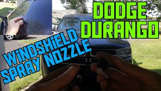 How to replace the windshield washer wiper nozzle sprayer 2011-2023 Dodge Durango, & parts review