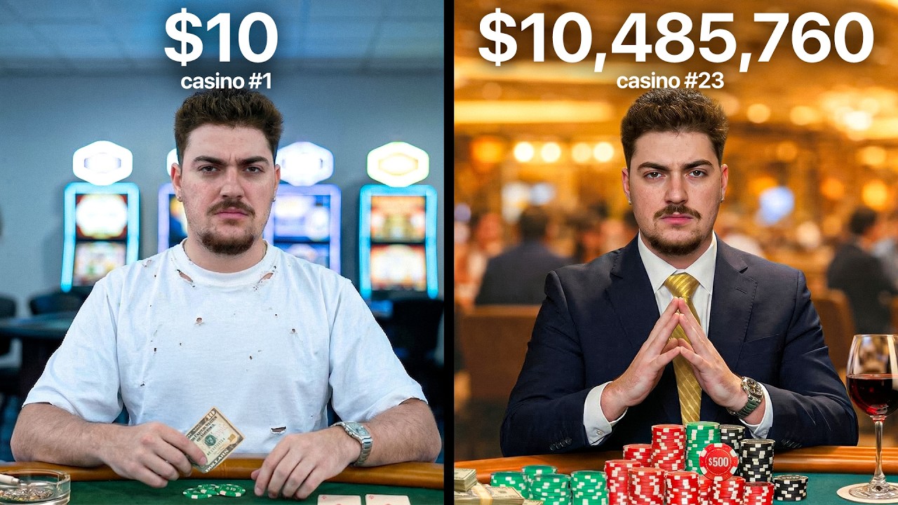 ¿Cuántas veces puedo duplicar 10$ en las Vegas?