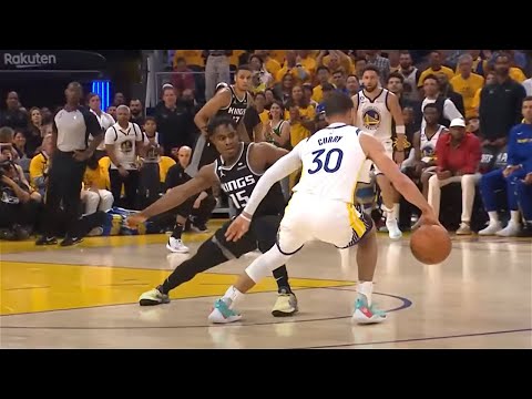 "I don't know how this guy makes this shot!" - Stephen Curry knocks down an UNREAL step-back 3!