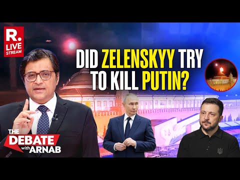 Debate With Arnab LIVE: Did Zelenskyy Send Drones To Assassinate Putin On His Home Turf?