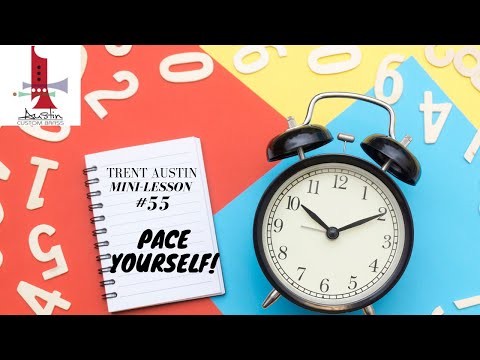 Trent Austin Mini-Lesson #55:  Some tips for better endurance on the trumpet!  Pace yourself!