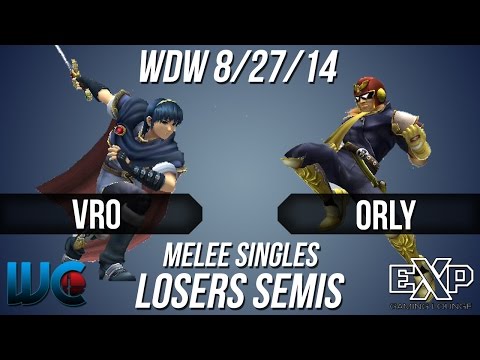 WDW 8/27/14 - Vro (Falcon/Marth) vs. ORLY (Falcon) Melee Singles Loser's Semis