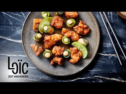 Japanse karaage en gemarineerde courgettes | Loïc Zot van koken afl. 29