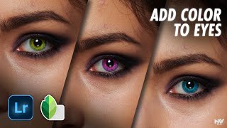 3 Ways to Add COLOR TO EYES in Lightroom and Snapseed Apps | Android | iOS