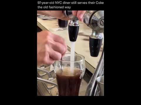 97-year-old NYC diner still serves their #coke the old fashioned way