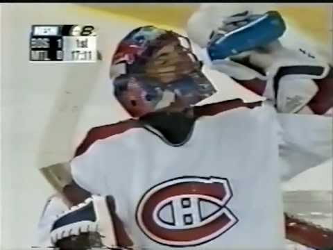 PJ Stock scores a goal against Montreal in Game 4 (2002)