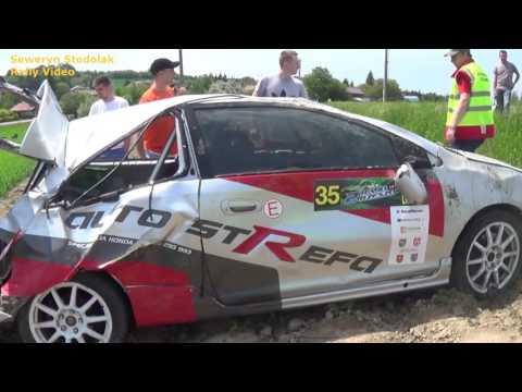 Big crash - Rajd Rzeszowiak 2016 - K. BUKOWSKI Honda Civic