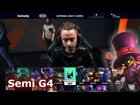 Fnatic vs Splyce - Game 4 | Semi Finals S9 LEC Spring 2019 | FNC vs SPY G4