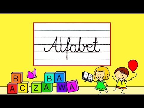Nauka pisania polskich liter dla dzieci alfabet - film edukacyjny 2020 lekcja po polsku
