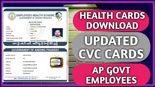 HOW TO DOWNLOAD HEALTH CARD AS CVC CARD, AP EMPLOYEES HEALTH CARDS