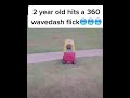 2 year old hits a 360 wavedash flick
