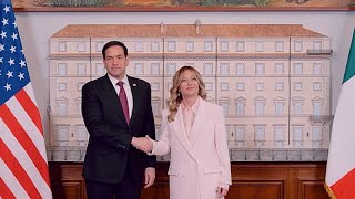 Rubio habla con Meloni y Tajani sobre las relaciones entre EE.UU., Italia y la UE