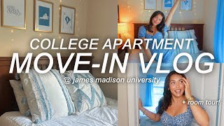COLLEGE APARTMENT MOVE IN VLOG! | james madison university