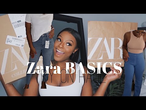 Zara BASICS Try-on HAUL ♡