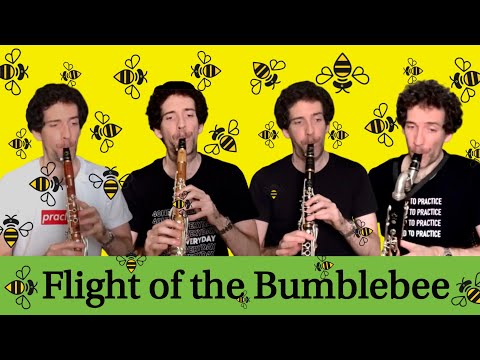 Rimsky-Korsakov Flight of the Bumblebee for clarinet quartet