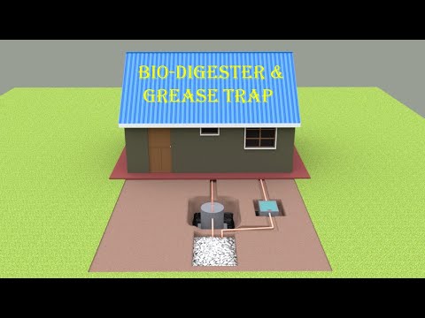 Biodigester septic tank construction.(Soak pit // grease trap)