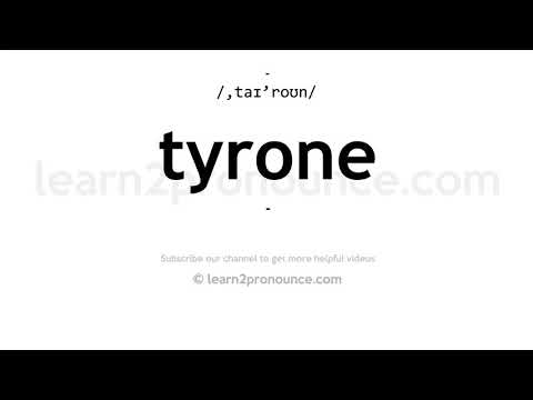 How to pronounce Tyrone | English pronunciation