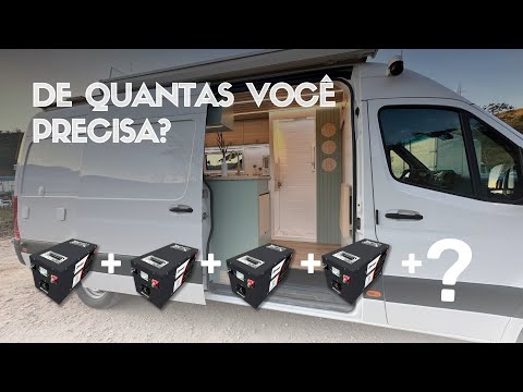 QUANTAS BATERIAS DE LÍTIO PRECISO TER NO MEU MOTORHOME?