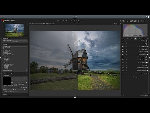 Editing moments with darktable 2.6.1 Episode 11: old windmill