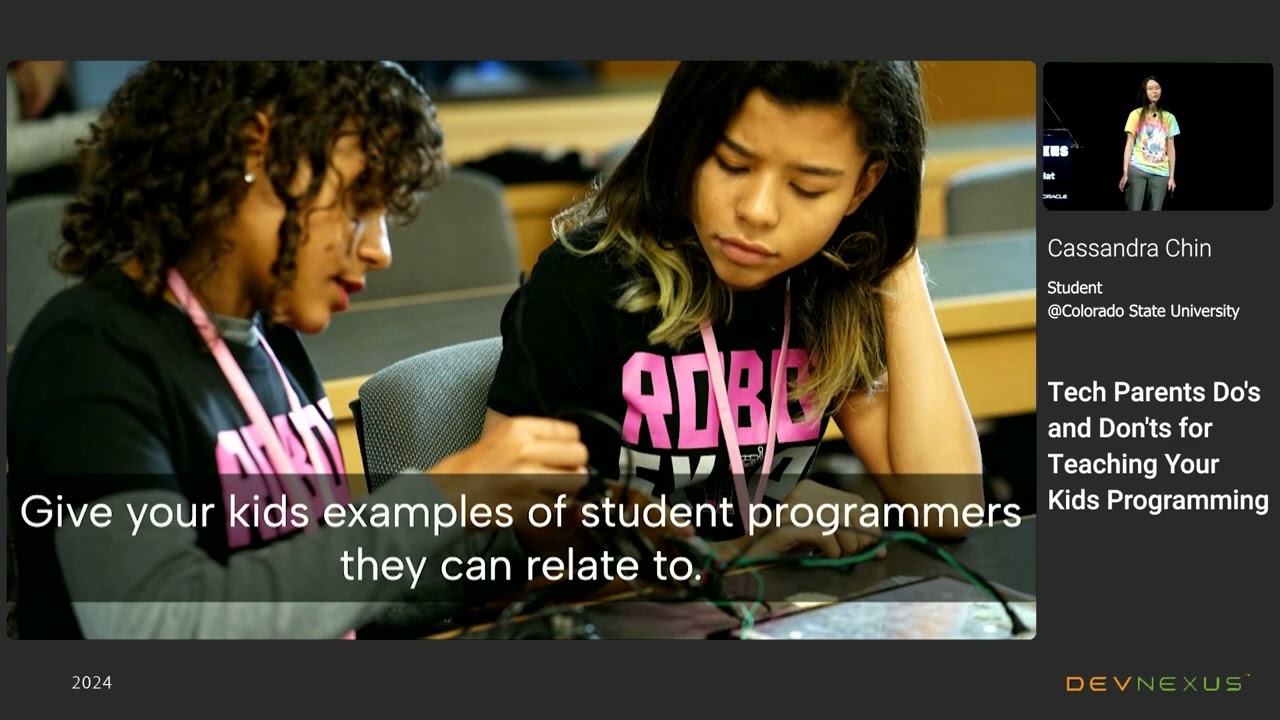 Devnexus 2024 - Tech Parents Do's and Don'ts for Teaching Your Kids Programming - Cassandra Chin