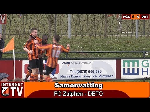 Samenvatting FC Zutphen - DETO (1-0)
