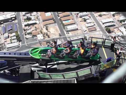 Las Vegas Stratosphere Hotel X-Scream Ride (HD)