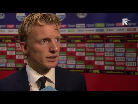 Dirk Kuyt na afloop van Feyenoord - Heerenveen