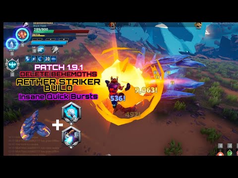 Patch 1.9.1 | DELETE Behemoths with Aether Strikers | Insane Quick Bursts - Dauntless Indonesia