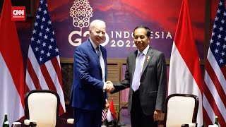 Download lagu Momen Pertemuan Jokowi Biden Jelang KTT G20 Bali mp3
