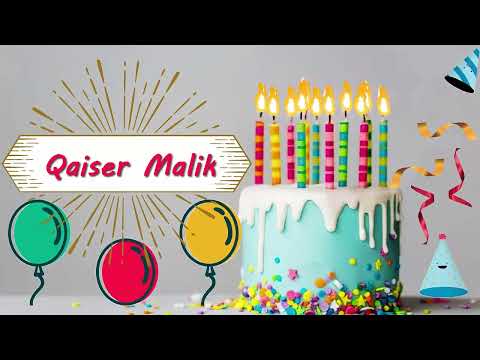 Qaiser Malik Birthday Cake | Happy Birthday Qaiser Malik | Birthday Song Qaiser Malik@wishes-for-you