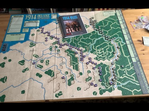 A brief look at "1914 Deluxe" a remake of the old Avalon Hill 1968 WWI strategic game