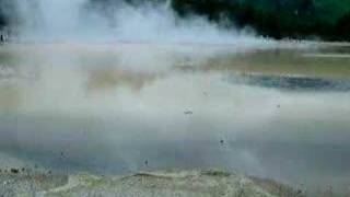 preview picture of video 'volcanic lake at the thermal wonderland rotorua newzealand'