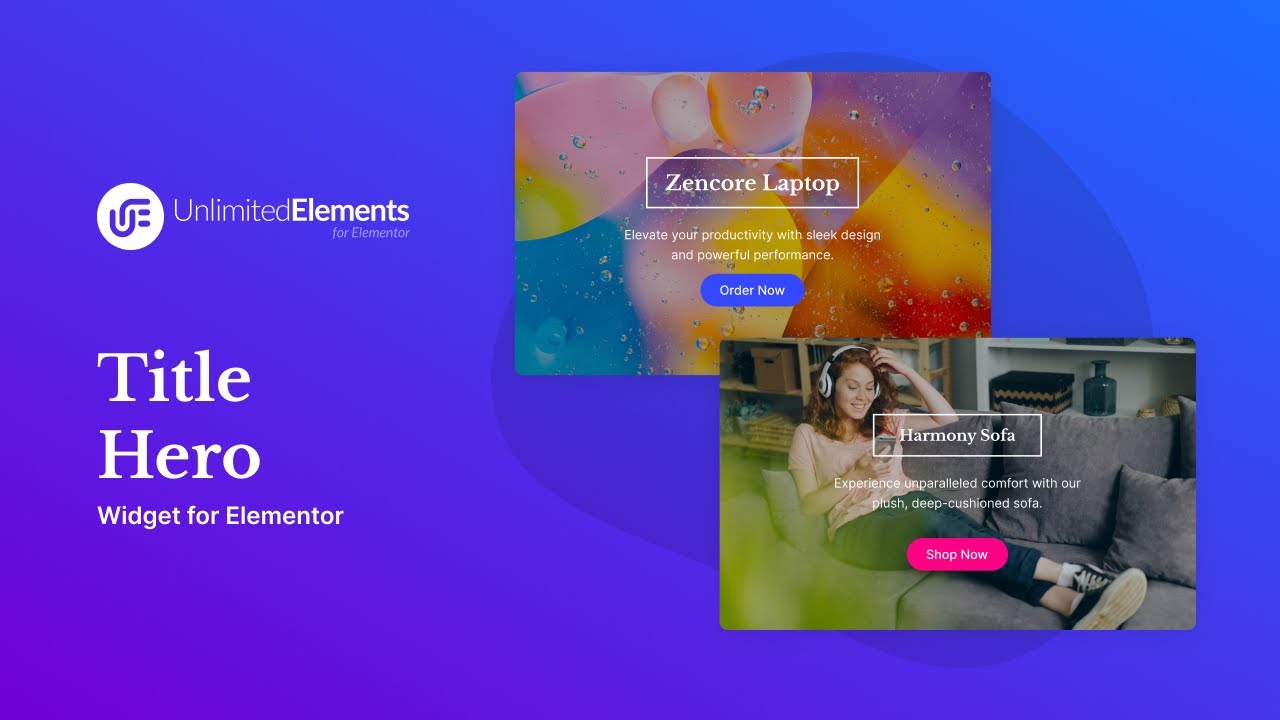 Title Hero Widget for Elementor