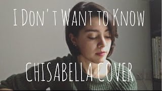 I Don't Wanna Know - John Martyn (Chisabella Cover)