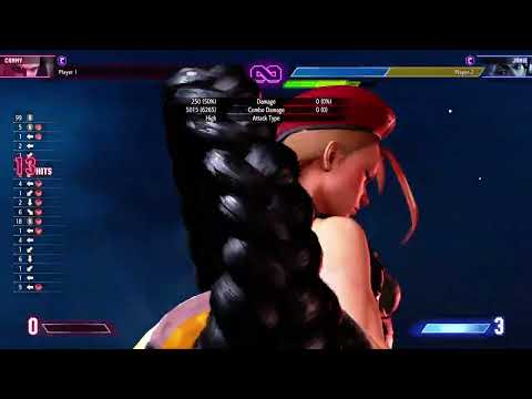 SF6 Cammy optimal combo 6265 damage