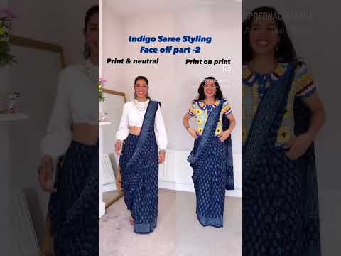 Saree with top vs Saree with Tshirt