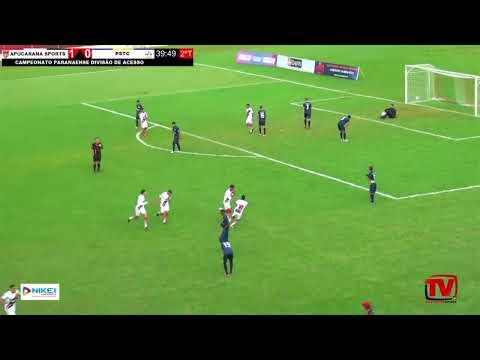 MELHORES MOMENTOS DE APUCARANA SPORTS 02 X 00 PSTC - CAMPEONATO PARANAENSE DA DIVISÃO DE ACESSO