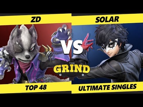 The Grind 117 Top 48 - ZD (Wolf) Vs. Solar (Joker, Snake) Smash Ultimate - SSBU