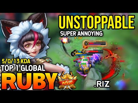 RUBY BEST BUILD 2022 | TOP 1 GLOBAL RUBY GAMEPLAY | MOBILE LEGENDS✓