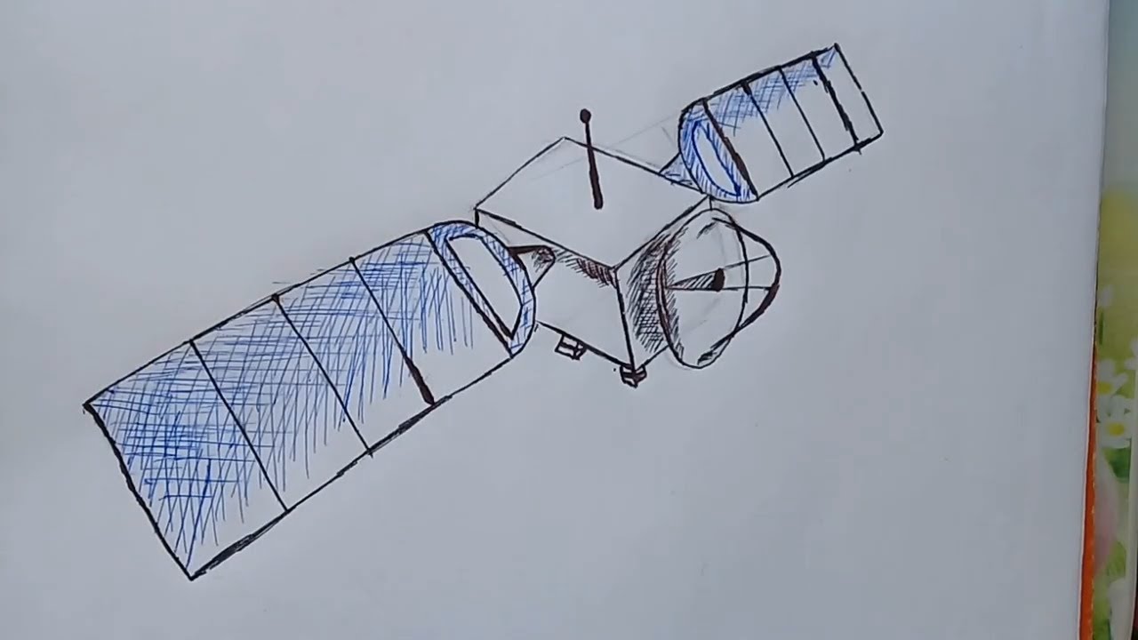 Dibujo rápido de un satélite