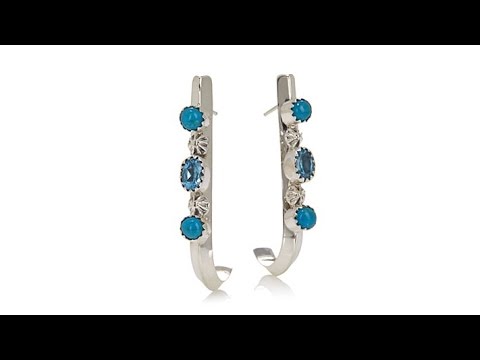 Chaco Canyon Couture Turquoise and Gem Earrings