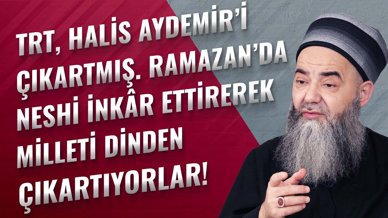 TRT, Halis Aydemir'i Çıkartmış. Ramazan’da Neshi İnkâr Ettirerek Milleti Dinden Çıkartıyorlar!