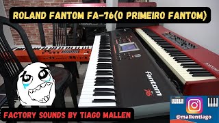 Video thumbnail for ROLAND FANTOM FA-76 (FACTORY SOUNDS) + SRX-11 COMPLETE PIANO (O PRIMEIRO DA LINHAGEM FANTOM) #roland by Tiago Mallen