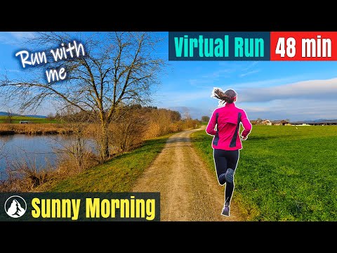 Sonniger Morgen, Schweiz Wunderland | Laufband Laufen | Virtual Run #68