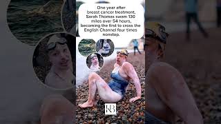 Download lagu One Year After Cancer, She Swam the English Channel — Four Times Non-Stop #shorts #shortvideo mp3