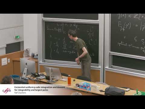Raf Cluckers :Existential uniform p-adic integration and descent for integrability and largest pole