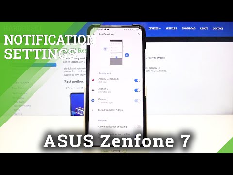 How to Personalize Notifications – Notification Settings in ASUS Zenfone 7