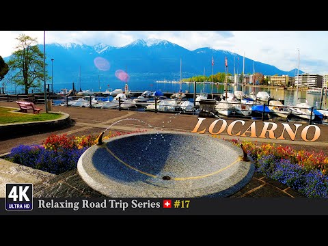 Relaxing Road Trip Series in Switzerland 🇨🇭 Ep#17 - Spring Drive From Lavertezzo to Locarno Ticino