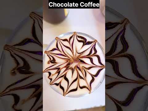 Chocolate Coffee Design Art#chocolate #cofee#art#viralvideo#youtubeshort #recipe‎@RandhirSah-12345 