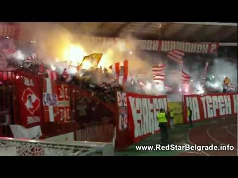 Delije na 143. derbiju - Bakljada